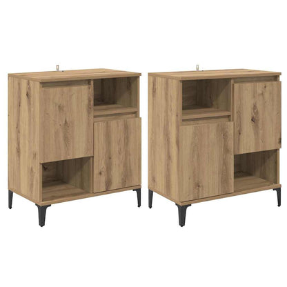 Sideboards 2 pcs Artisan Oak 60 x 35 x 70 cm Engineered Wood