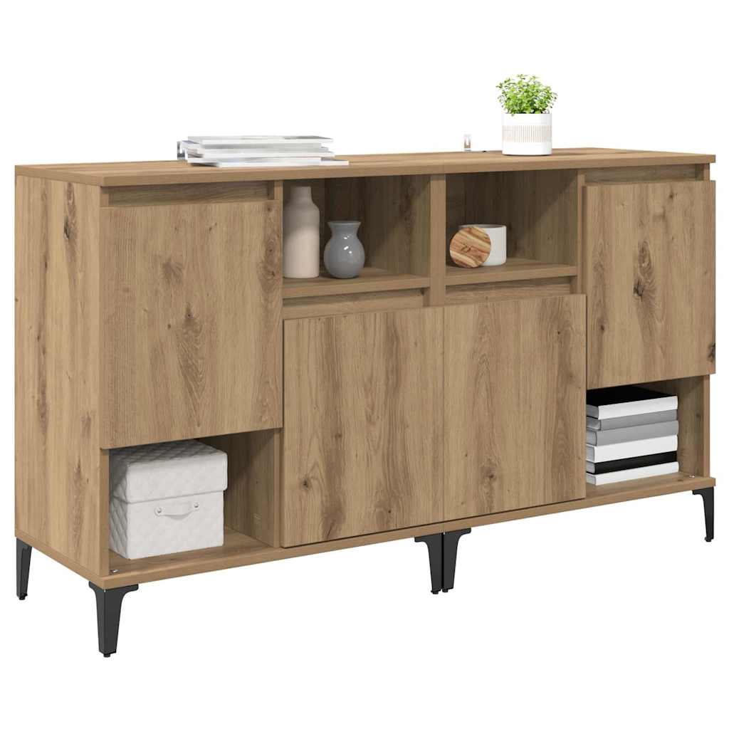 Sideboards 2 pcs Artisan Oak 60 x 35 x 70 cm Engineered Wood