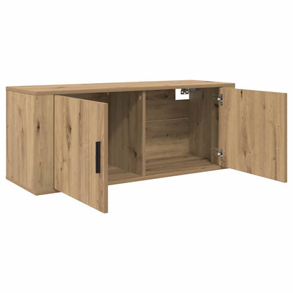 Wall-mounted TV Cabinet Set Artisan Oak Engineered Wood