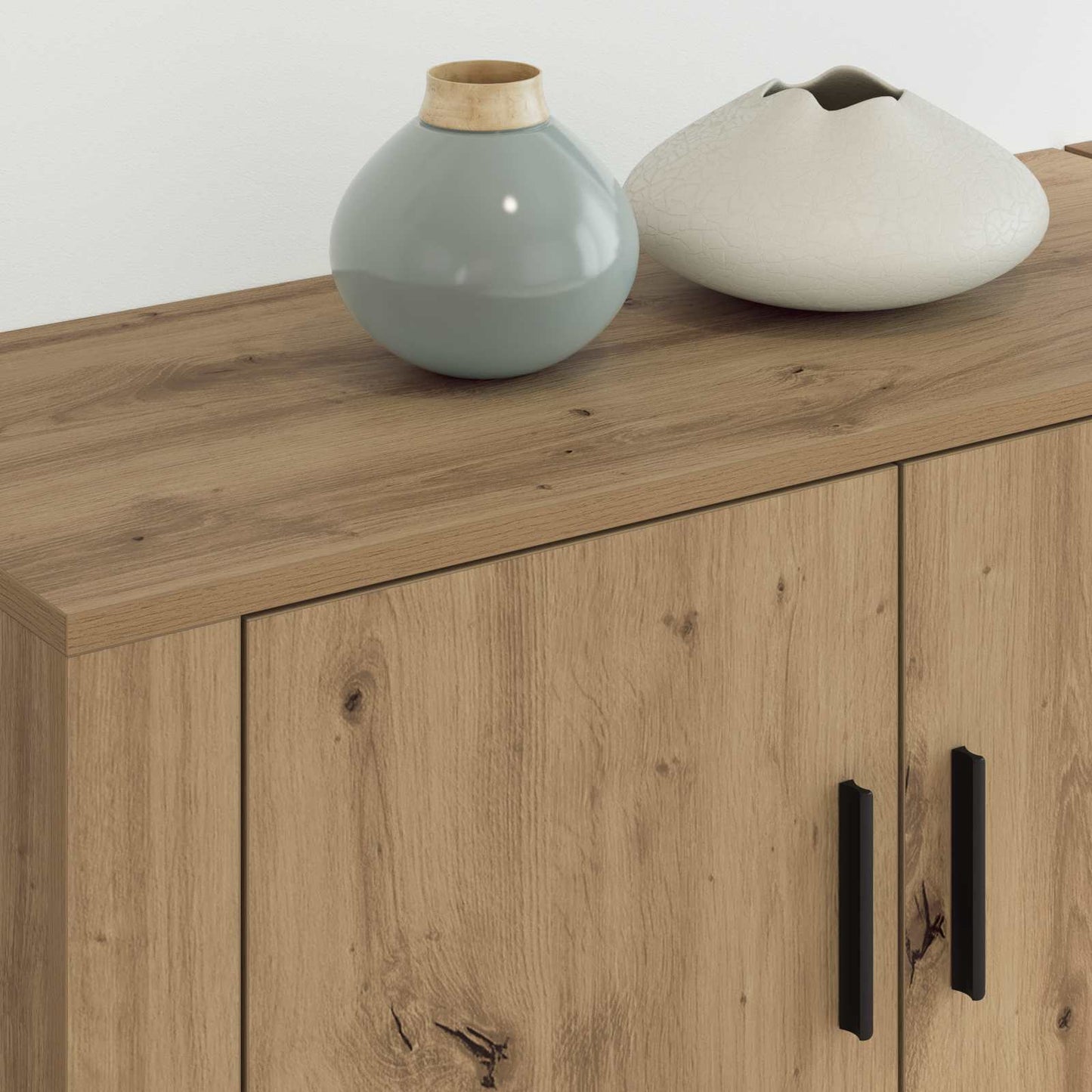 Wall-mounted TV Cabinet Set 2 pcs Artisan Oak Engineered Wood