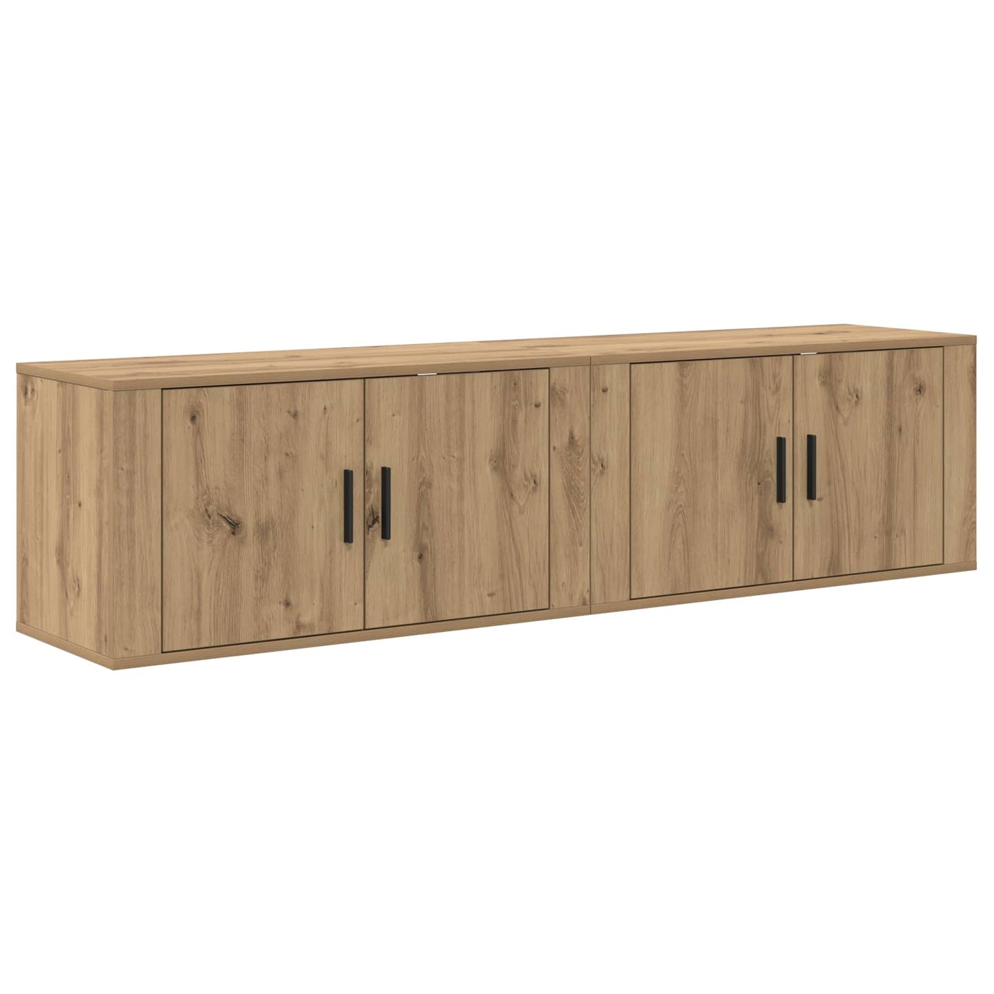 Wall-mounted TV Cabinet Set 2 pcs Artisan Oak 80 x 34.5 x 40 cm