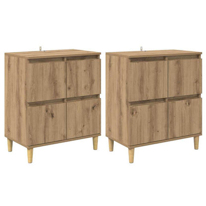 Sideboards 2 pcs Artisan Oak 60 x 35 x 70 cm Engineered Wood
