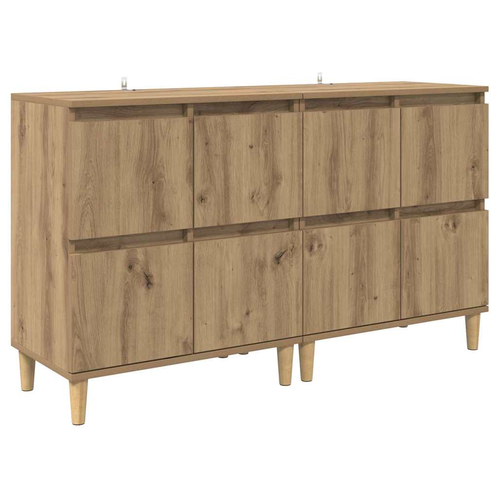 Sideboards 2 pcs Artisan Oak 60 x 35 x 70 cm Engineered Wood