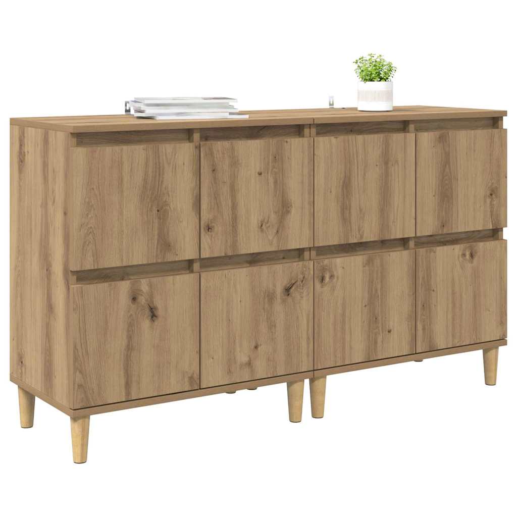 Sideboards 2 pcs Artisan Oak 60 x 35 x 70 cm Engineered Wood
