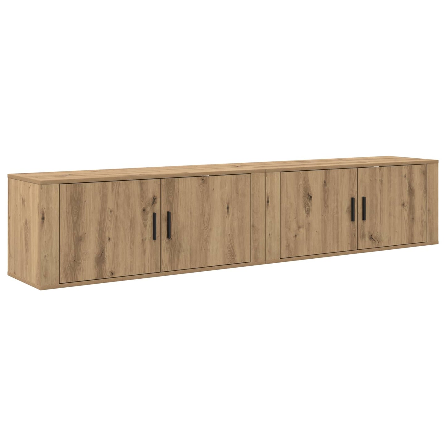 Wall-mounted TV Cabinet Set 2 pcs Artisan Oak Engineered Wood