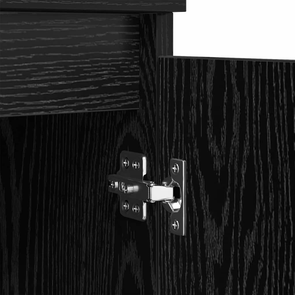 Sideboards 3 pcs Black Oak 60 x 35 x 70 cm Engineered Wood