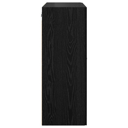 Wall-mounted Cabinet 2 pcs Black Oak 69.5 x 34 x 90 cm