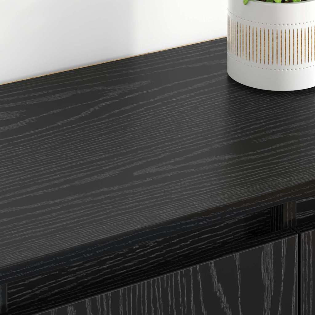 Sideboards 2 pcs Black Oak 60 x 35 x 70 cm Engineered Wood