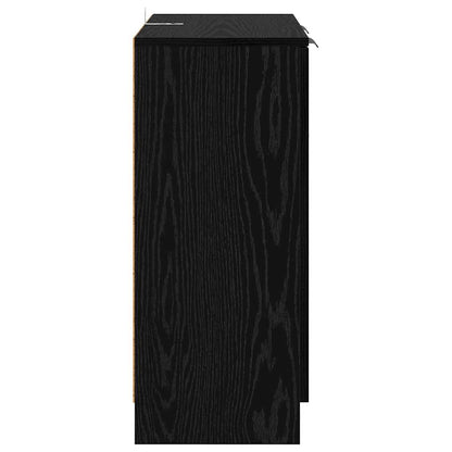Sideboards 2 pcs Black Oak 60 x 30 x 70 cm Engineered Wood