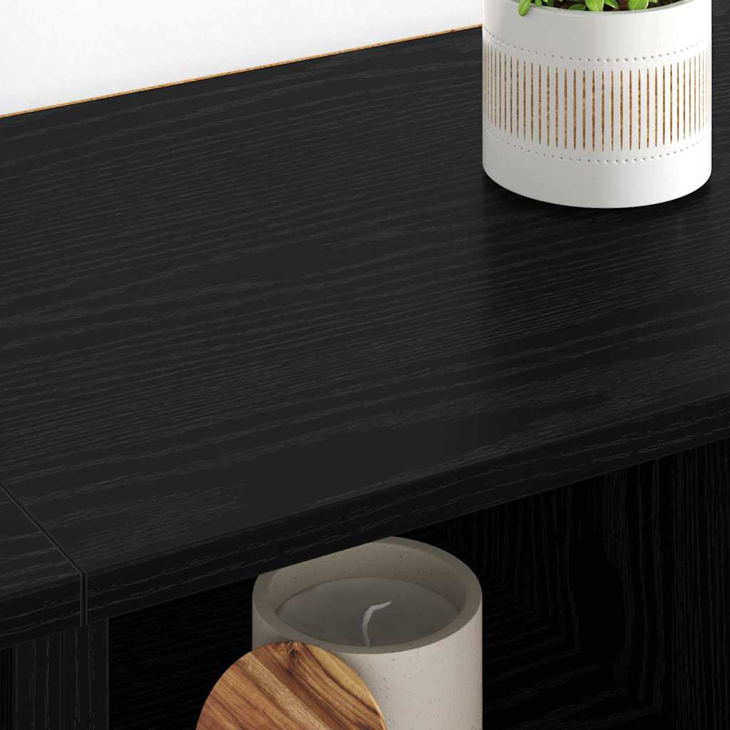 Sideboards 2 pcs Black Oak 60 x 35 x 70 cm Engineered Wood