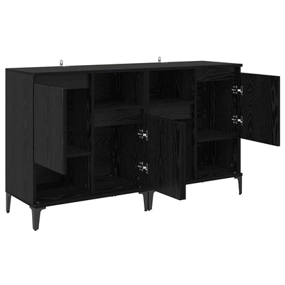 Sideboards 2 pcs Black Oak 60 x 35 x 70 cm Engineered Wood
