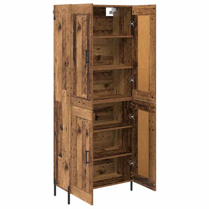 Highboard 2 pcs Old Wood Engineered Wood