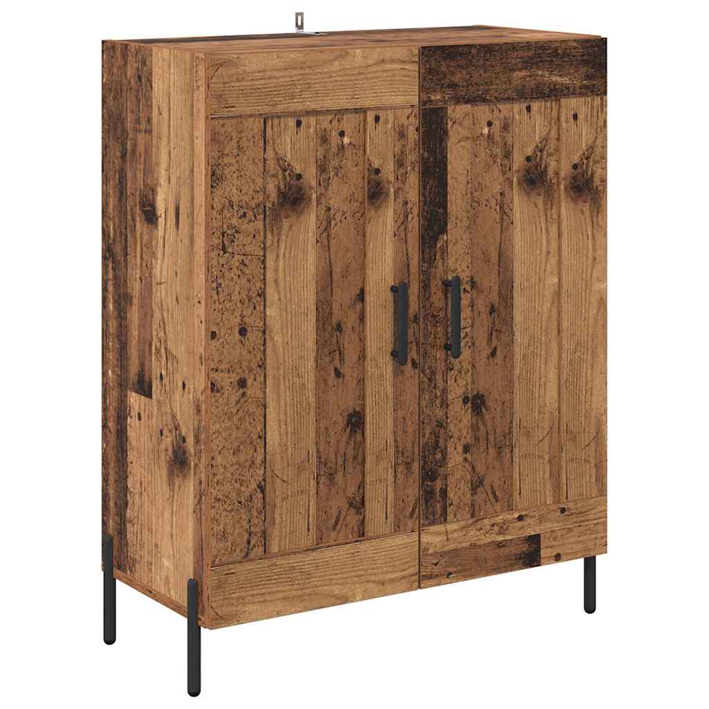 Highboard 2 pcs Old Wood Engineered Wood