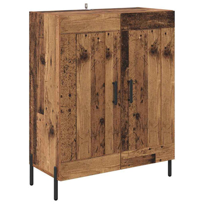 Highboard 2 pcs Old Wood Engineered Wood