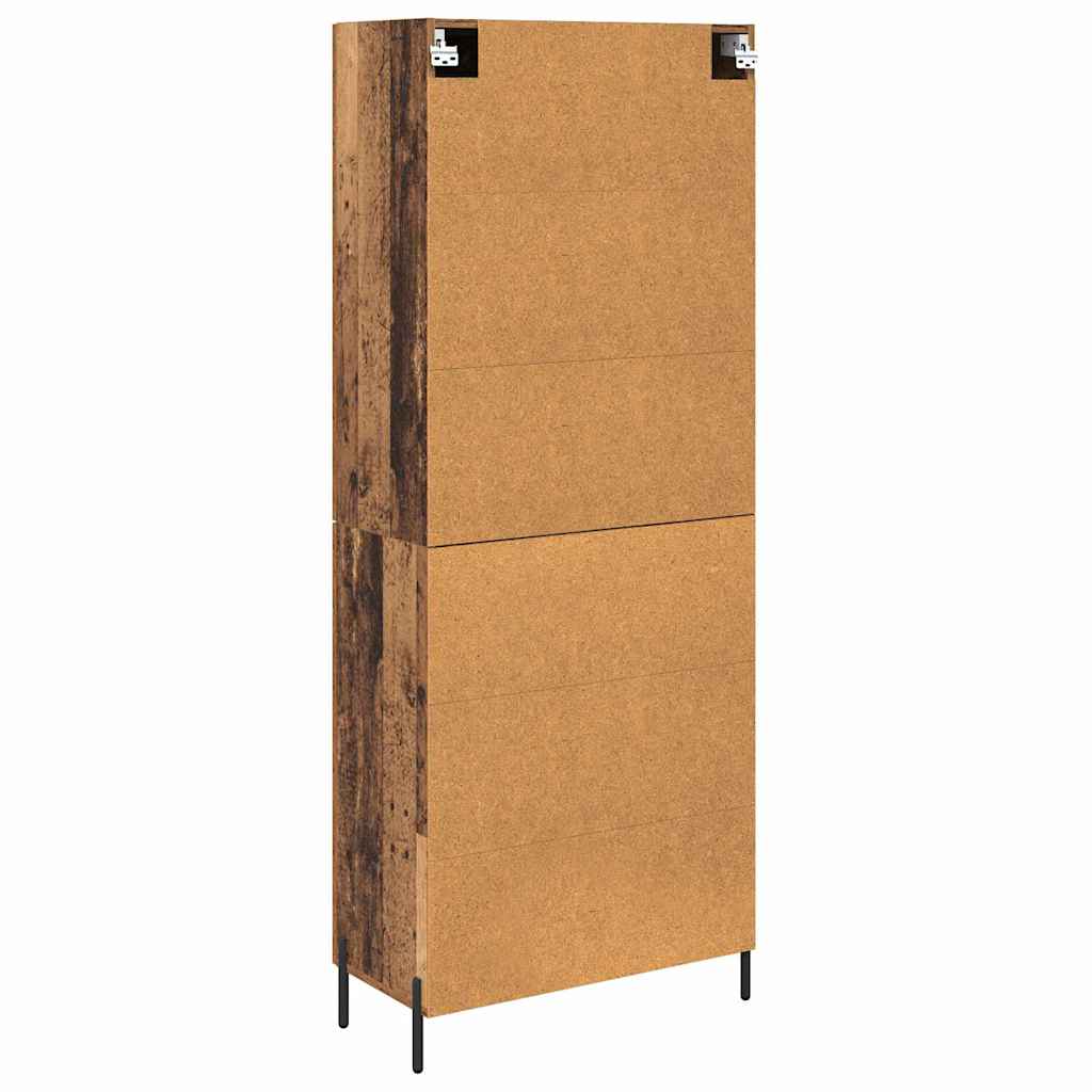 Highboard 2 pcs Old Wood Engineered Wood