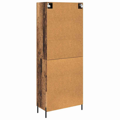 Highboard 2 pcs Old Wood Engineered Wood
