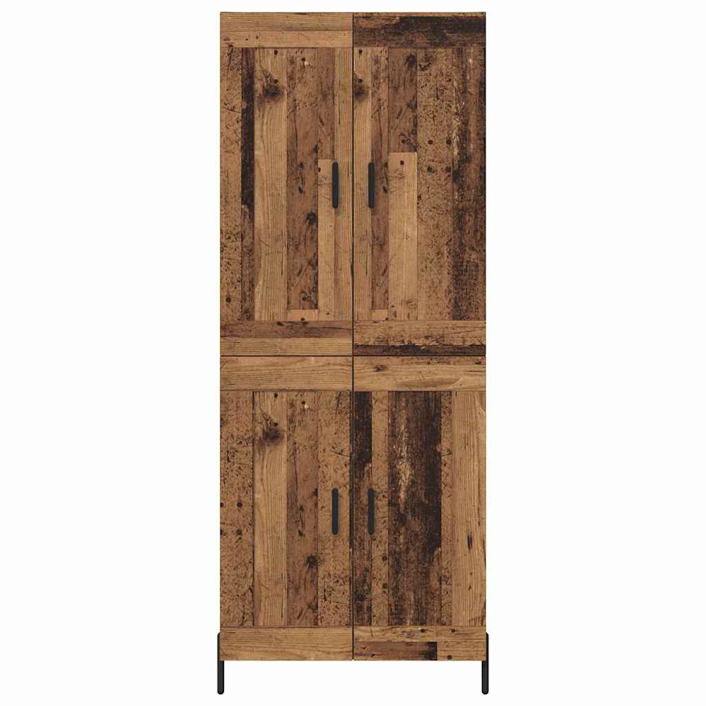 Highboard 2 pcs Old Wood Engineered Wood