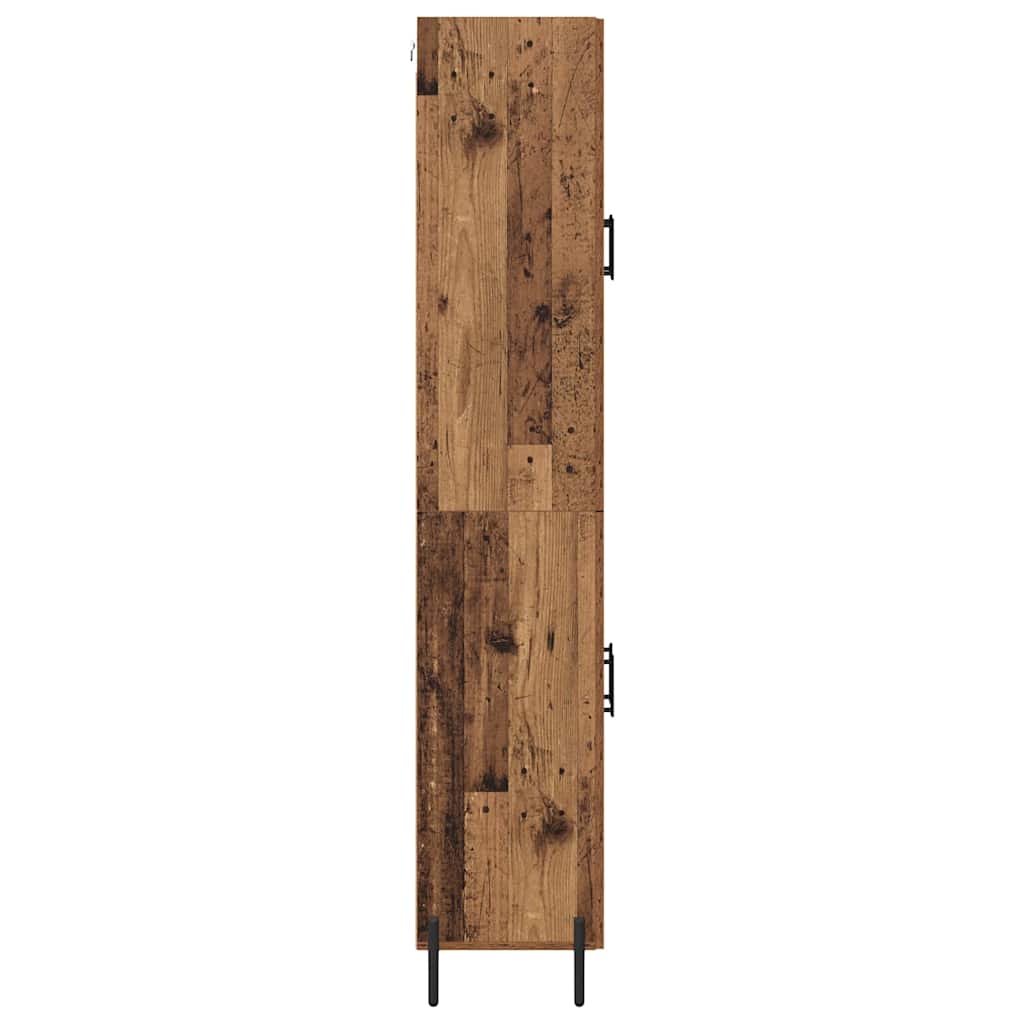 Highboard 2 pcs Old Wood Engineered Wood