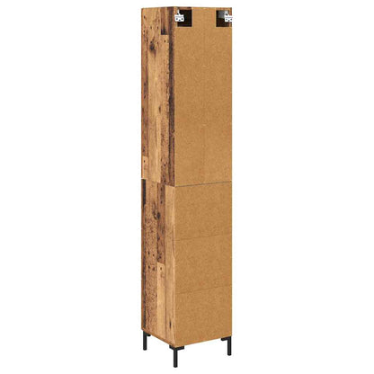 Highboard Old Wood 34.5 x 34 x 180 cm Engineered Wood