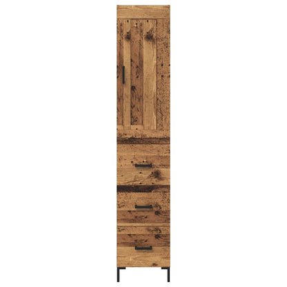 Highboard Old Wood 34.5 x 34 x 180 cm Engineered Wood