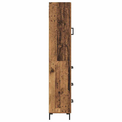 Highboard Old Wood 34.5 x 34 x 180 cm Engineered Wood