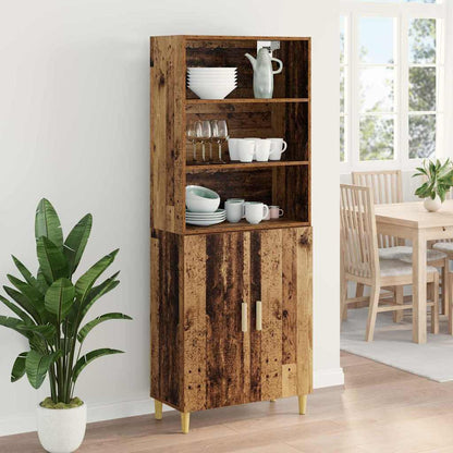Highboard Old Wood 69.5 x 32.5 x 180 cm Engineered Wood