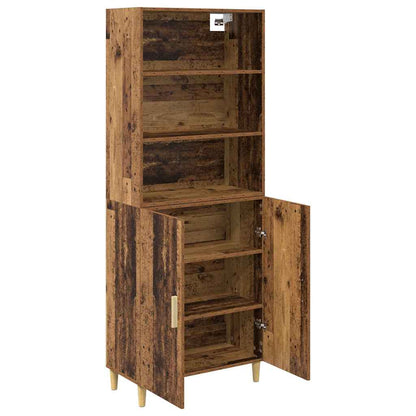 Highboard Old Wood 69.5 x 32.5 x 180 cm Engineered Wood