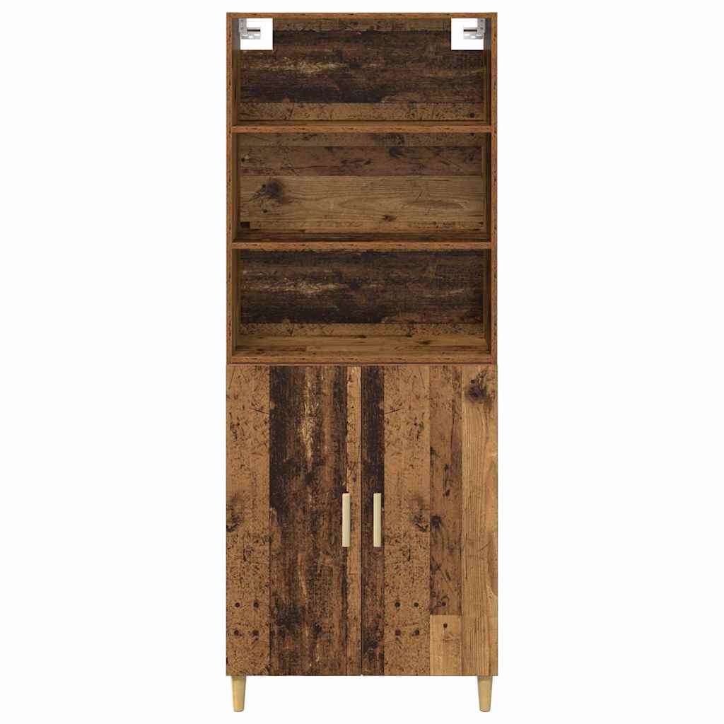 Highboard Old Wood 69.5 x 32.5 x 180 cm Engineered Wood