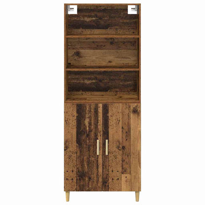 Highboard Old Wood 69.5 x 32.5 x 180 cm Engineered Wood