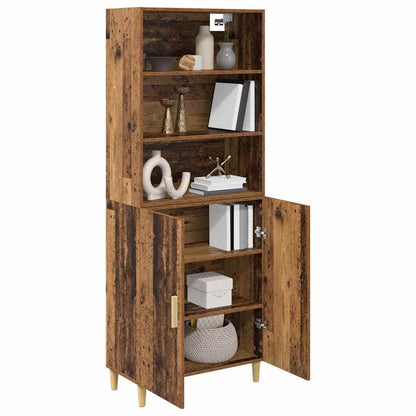 Highboard Old Wood 69.5 x 32.5 x 180 cm Engineered Wood