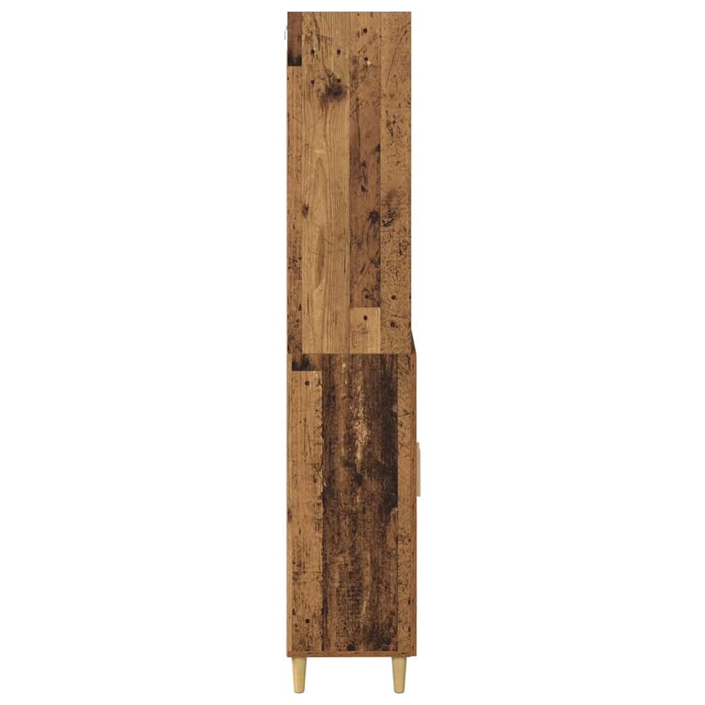 Highboard Old Wood 69.5 x 32.5 x 180 cm Engineered Wood