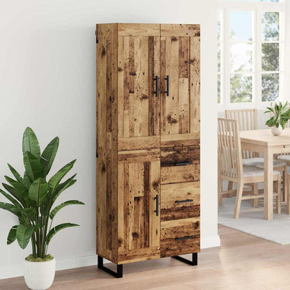 Highboard Old Wood 69.5 x 34 x 180 cm Engineered Wood