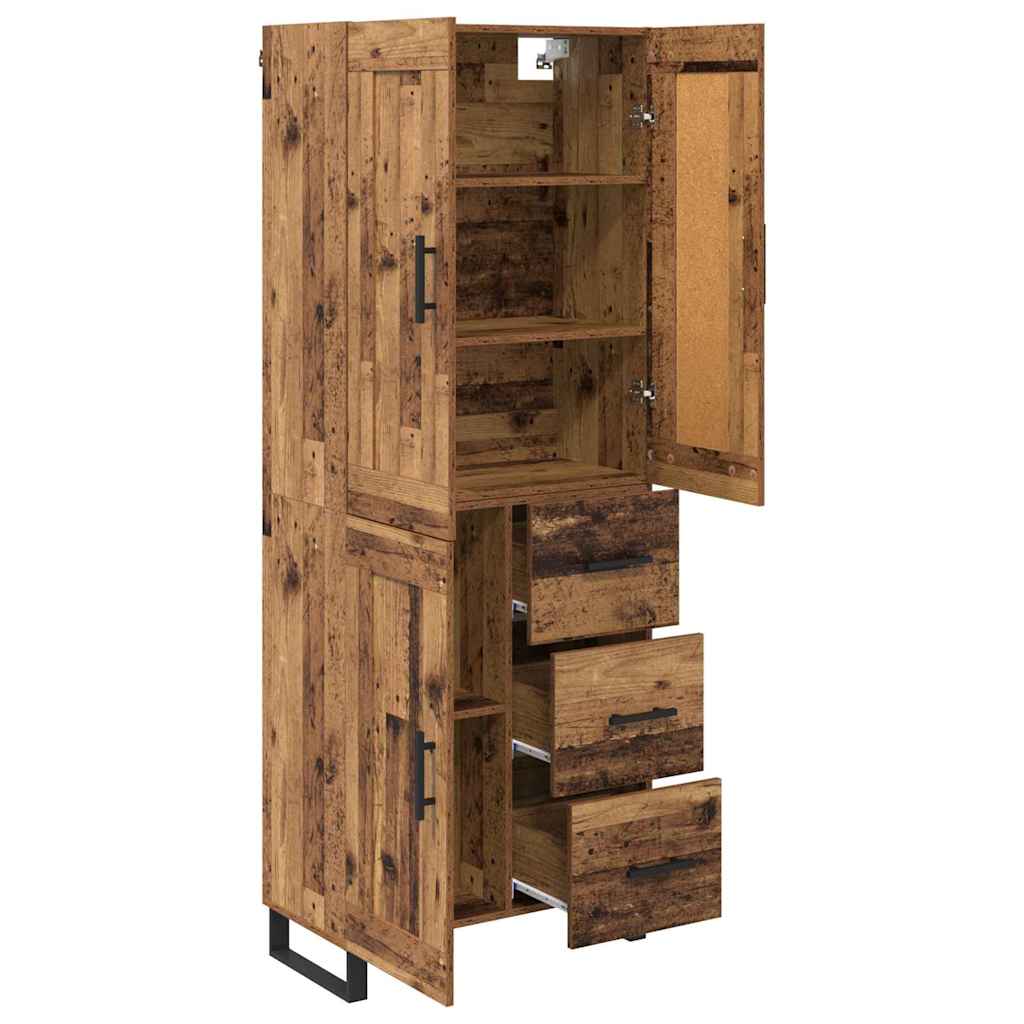 Highboard Old Wood 69.5 x 34 x 180 cm Engineered Wood