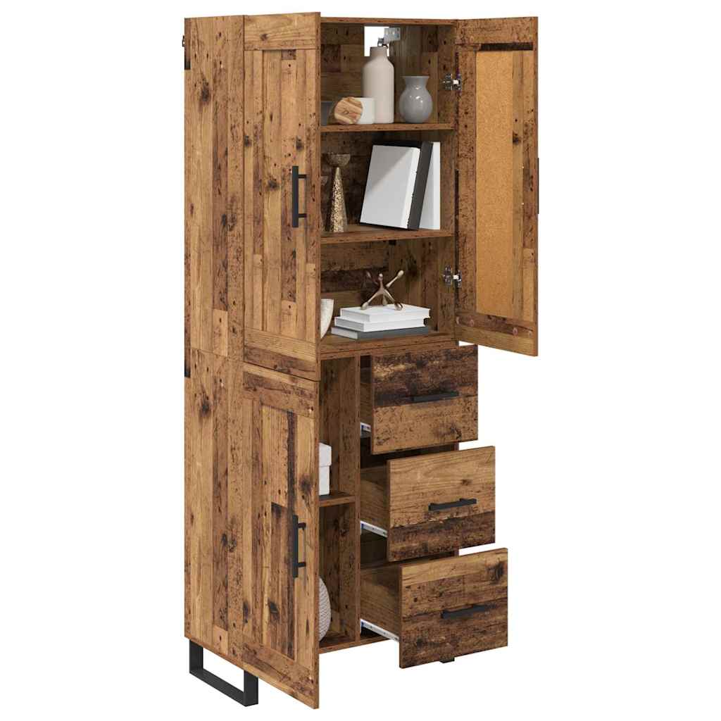 Highboard Old Wood 69.5 x 34 x 180 cm Engineered Wood