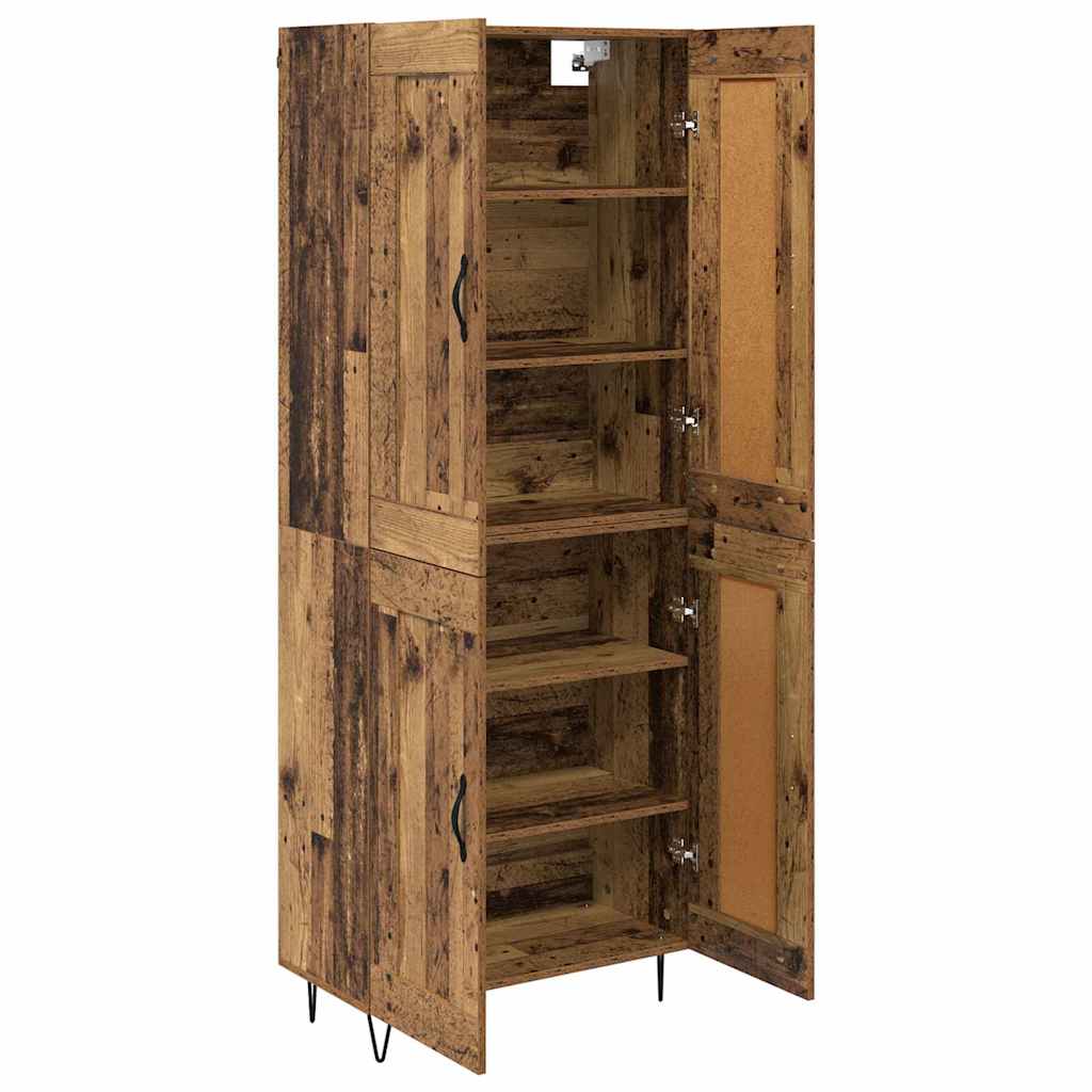 Highboard Old Wood 69.5 x 34 x 180 cm Engineered Wood