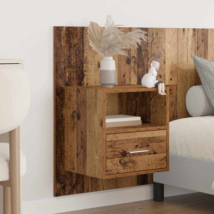 Headboard with Cabinet 3 pcs Old Wood Engineered Wood