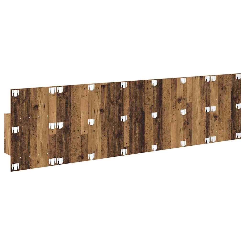 Headboard with Cabinet 3 pcs Old Wood Engineered Wood