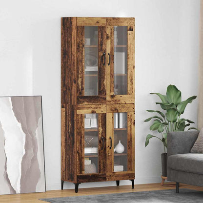 Highboard Old Wood 69.5 x 34 x 180 cm Engineered Wood