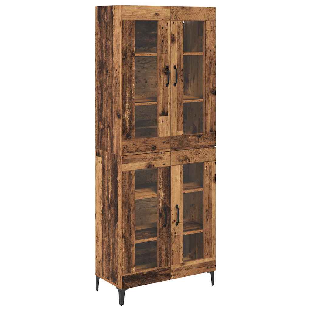 Highboard Old Wood 69.5 x 34 x 180 cm Engineered Wood