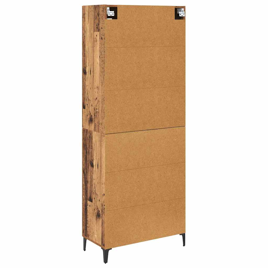 Highboard Old Wood 69.5 x 34 x 180 cm Engineered Wood