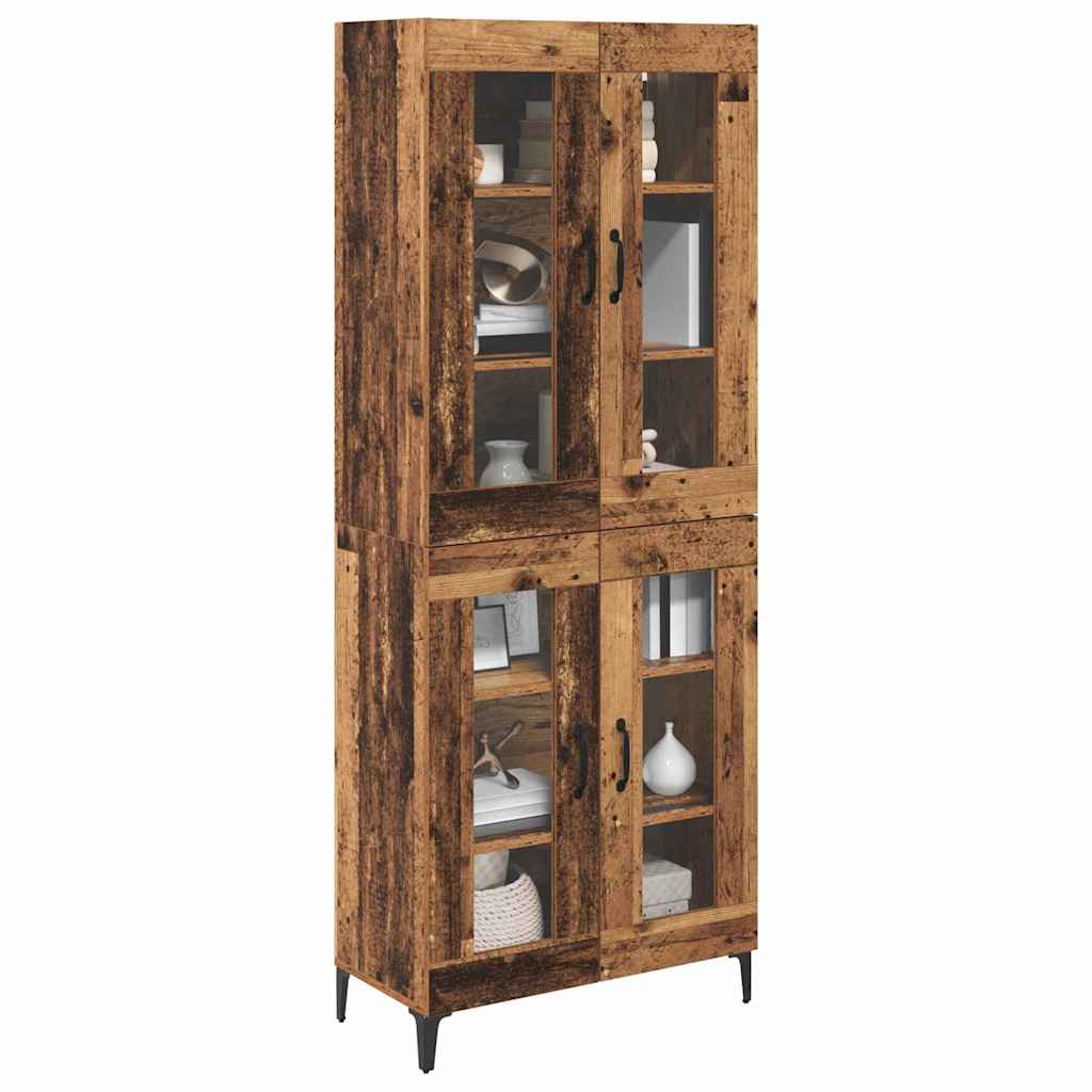 Highboard Old Wood 69.5 x 34 x 180 cm Engineered Wood