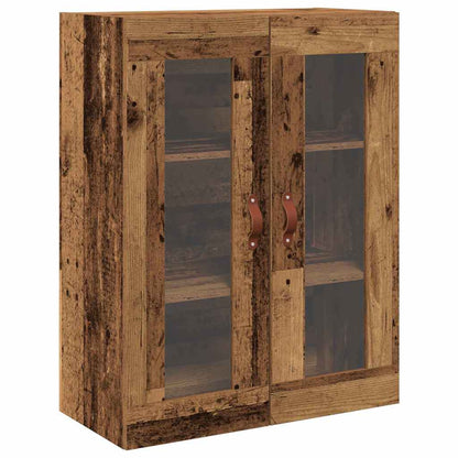 Highboard Cabinet with Shelf 2 pcs Old Wood Engineered Wood