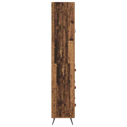Highboard Cabinet with Shelf 2 pcs Old Wood Engineered Wood