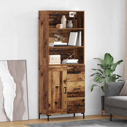 Highboard Old Wood 69.5 x 34 x 180 cm Engineered Wood