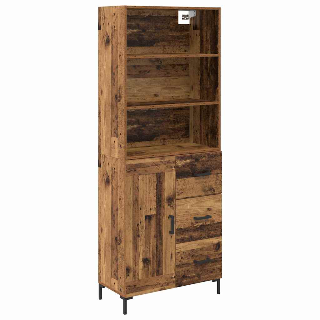 Highboard Old Wood 69.5 x 34 x 180 cm Engineered Wood