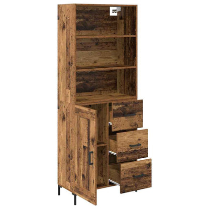Highboard Old Wood 69.5 x 34 x 180 cm Engineered Wood