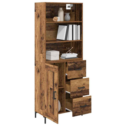 Highboard Old Wood 69.5 x 34 x 180 cm Engineered Wood