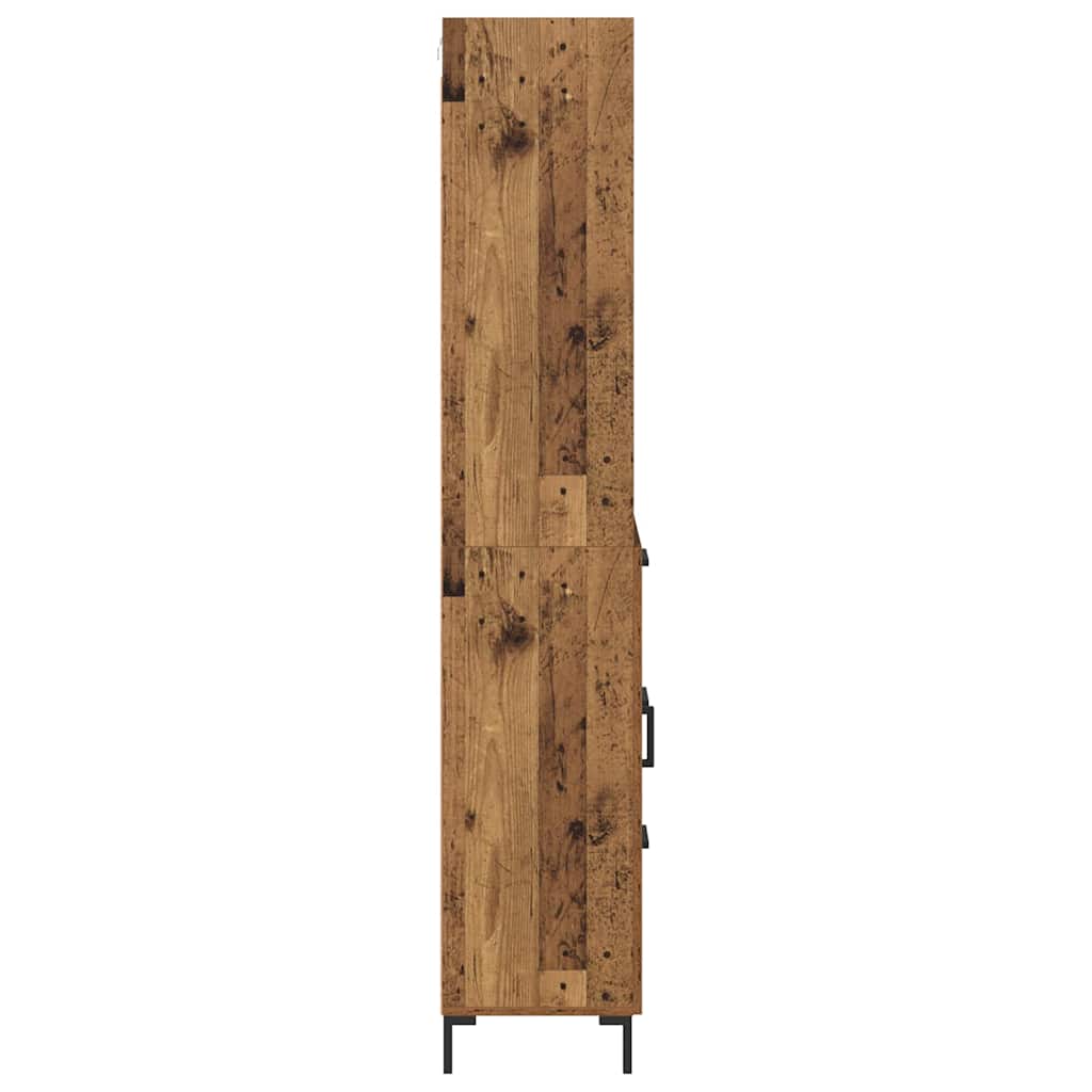 Highboard Old Wood 69.5 x 34 x 180 cm Engineered Wood