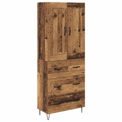 Highboard Old Wood 69.5 x 34 x 180 cm Engineered Wood