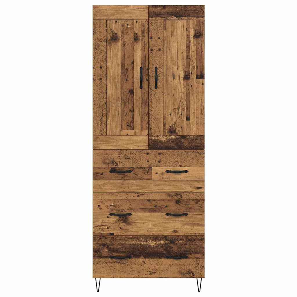 Highboard Old Wood 69.5 x 34 x 180 cm Engineered Wood